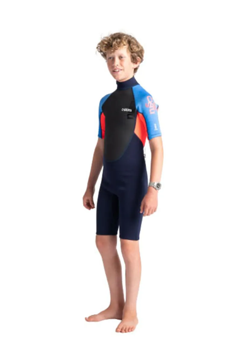 C-Skins Element 3:2 Shorti Junior Navy/Red/Blue